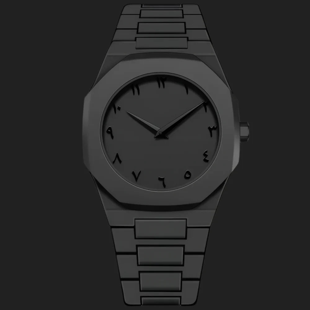 Black Aura Arabic Watch